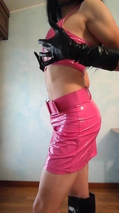 Lally pink miniskirt
