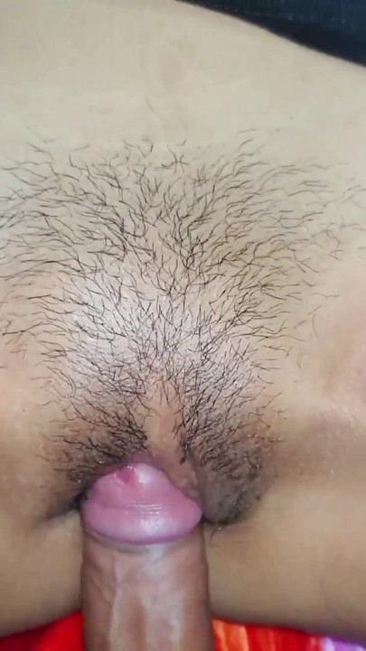 Teen making close-up missionary porn ended up with a cumshot on her small tits. | Clip 1