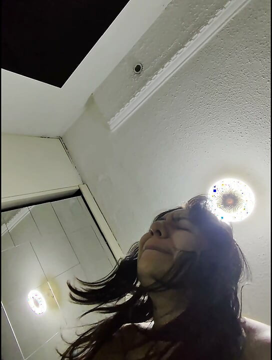 My stepsister masturbates with my wife's vibrator