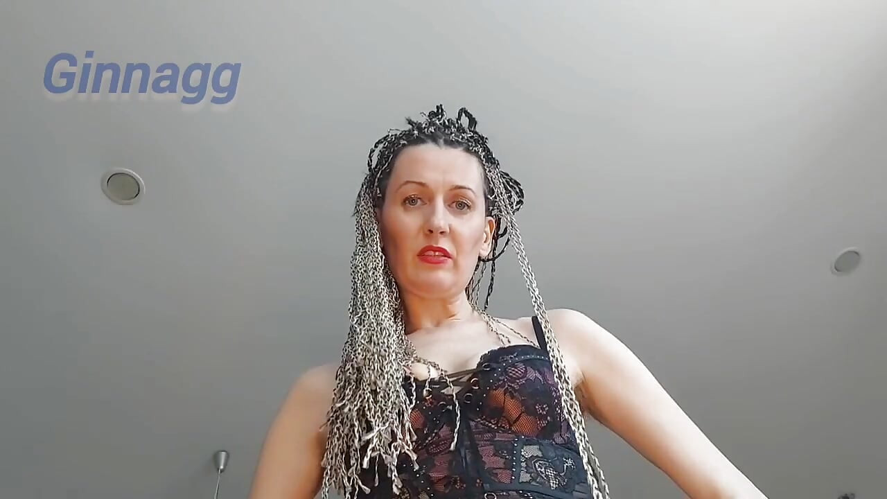 You Have to Sniff and Lick My Hairy Wet Cunt. Hot Housewife Ginnagg Showed Pussy Close up