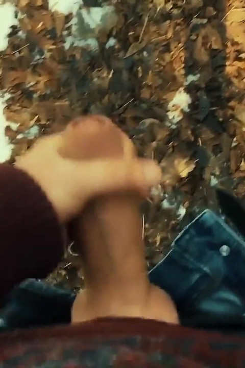 Piss with Erection and Quick After That Cumshot POV