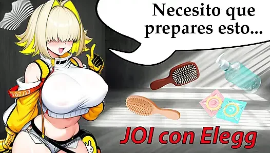 Spanish Audio JOI. NIKKE's Elegg jerks you off with his... brushes?