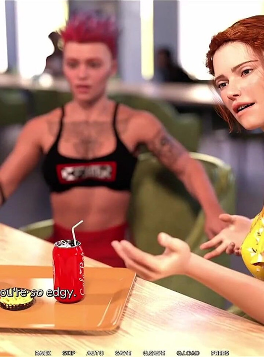 Taboo University - almuerzo con emo cachonda y caliente con tatuajes