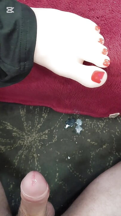 Red Nails Foot Fetish
