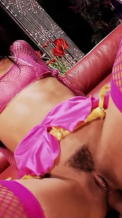 Thrilling moment from "Anal and DP FFM 3Some Sexy with two Small strippers with Client in the Club"