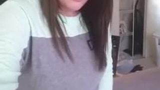 Vídeo selfie coçando buceta