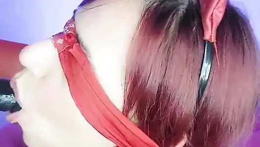 Pacar Saya Menutup Mataku Sehingga Saya Mengisapnya!!