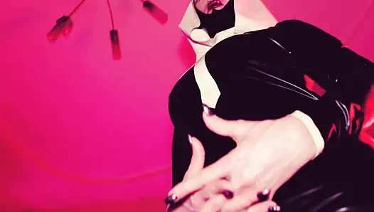 Mistress Eva Latex nun fetish goddess dominatrix milf bdsm femdom solo hot