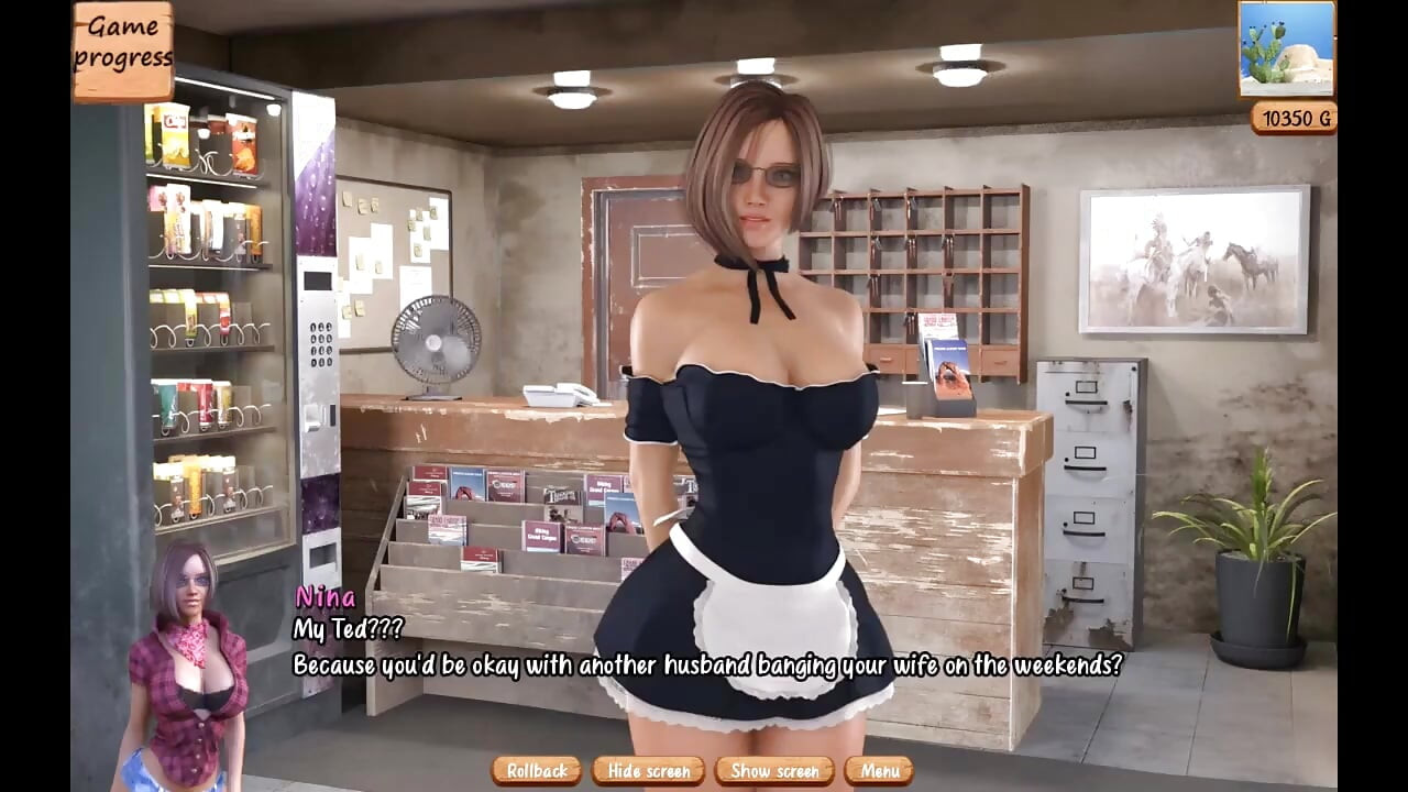 The Motel Gameplay (ntr Route) Hot Wife Fantasizes About Fucking a Stud