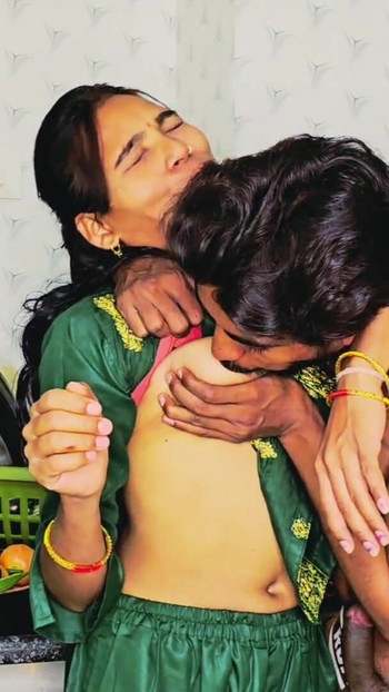 Thrilling moment from "Desi Indian girl calls me in her kitchen, she gets very hot then audio sex"
