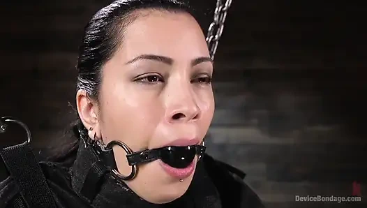 Newbie Pain Slut Cassandra Cain with Orgasms and Metal Bondage