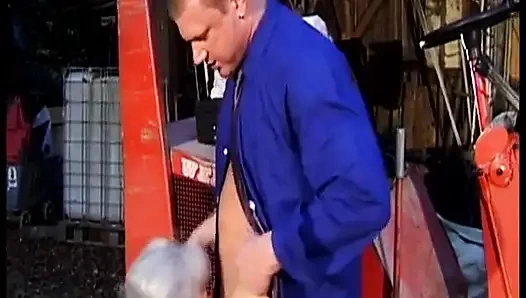 Blonde Mature German with Naturals Gets Fucked in Vintage Homemade