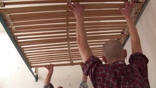 3 German Craftsmen in Hard Bareback Fuck During the Work