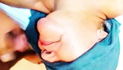 Grandma swallows all my milk, rich cock sucking
