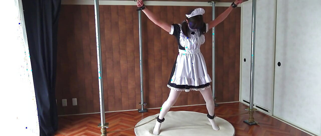 A Restrained Maid Writhing in Pleasure From a Remote-controlled Vibrator