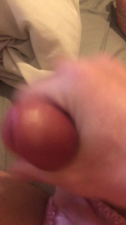 Satin panties jerk off