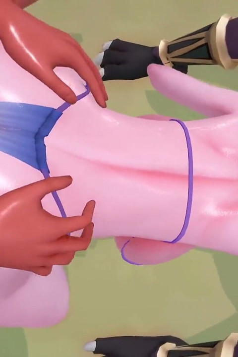 Genshin Impact - Genshin Girls in Hilichurl Beach Camp 2 - Rough Sex - 3D Hentai Animations