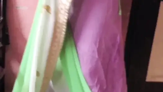 Desi Tamil Slut Wife Renu No Bra Blouse & No Panty Petticoat Saree Tease for Secret Lover! Indianhotwifex