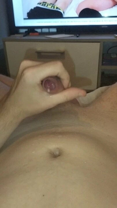 Cumming at porn