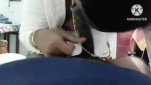 Desi hot hyderabad muslim aunty bowlojob doing