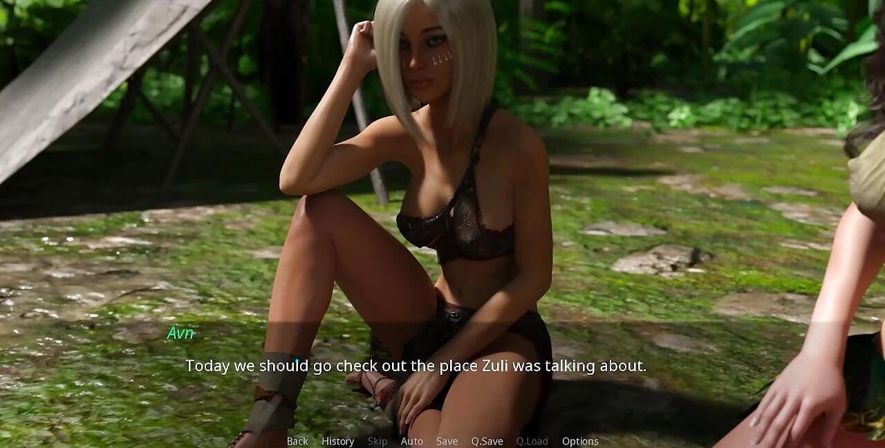 The Lust City - Blonde Girl in the Nature with Her Big Tits Stepmother