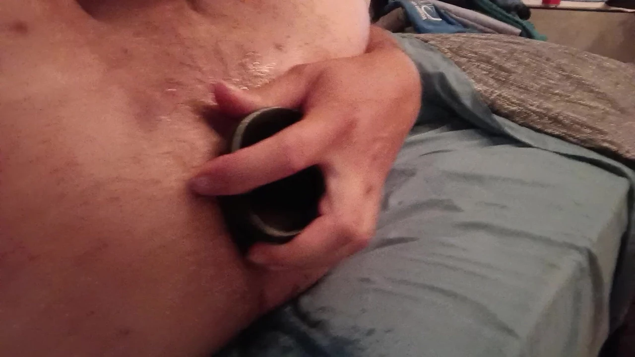 Giant dildo in my thirsty ass