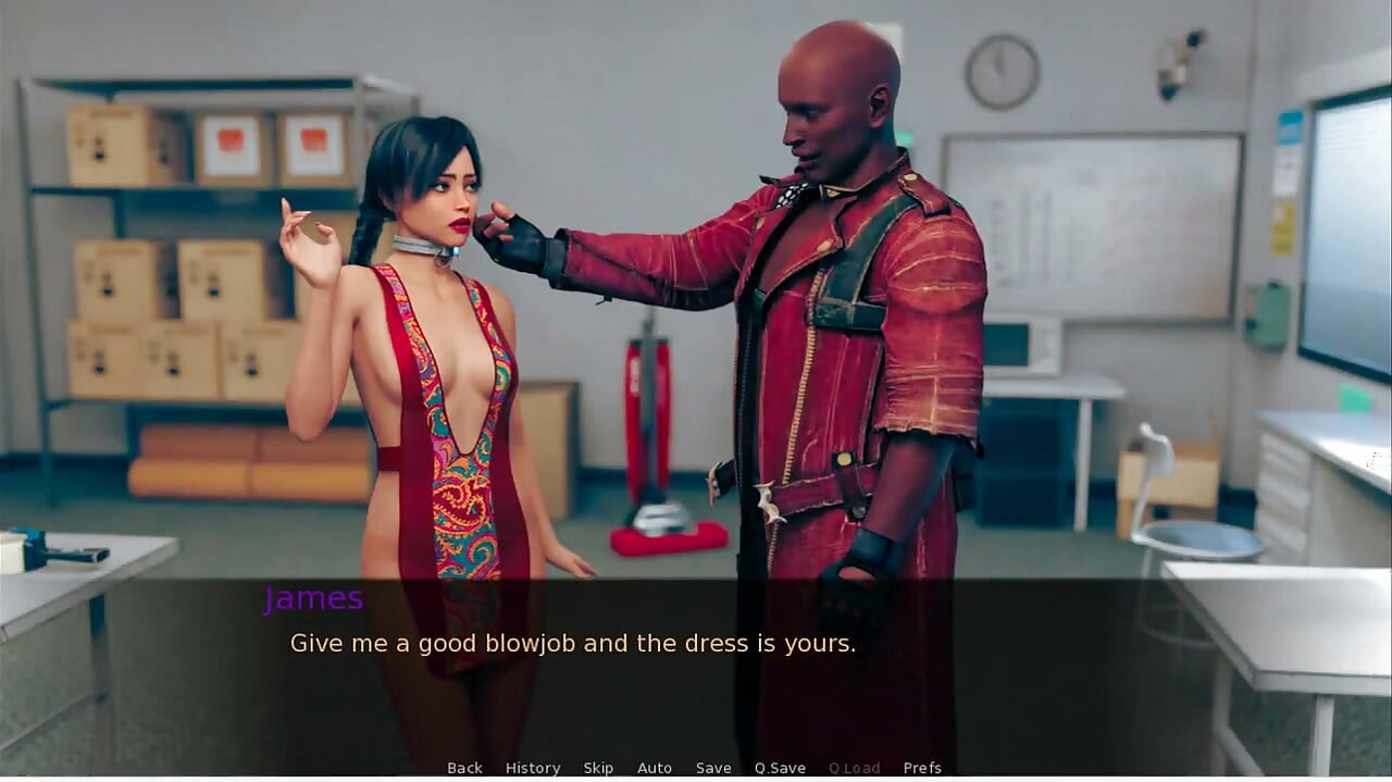 The Obey - Gameplay - Roleplay - Sissy Gives Blowjob - Humilated for Small Cock - Exposing Boobs