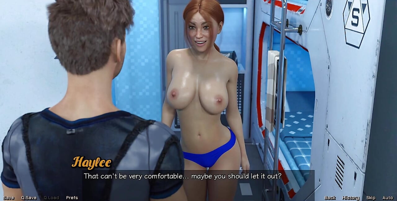 Stranded in Space - Red Haired Step Sister in the Shower
