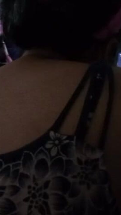 Mature woman's back