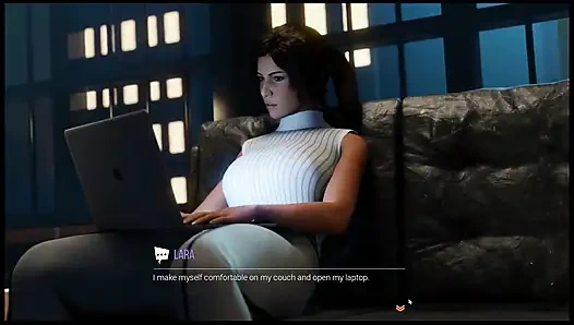 Croft Adventures Hentai Пародия Эп.7 Большой чёрный член и тройничок с библиотекарем!