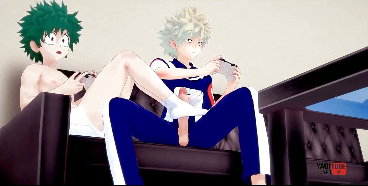 My Hero Academia Yaoi: Kenikmatan Bermain Game Deku - Bokong Gay Hentai Anime Manga Jepang