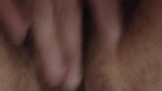 My hairy pussy is dripping with orgasm