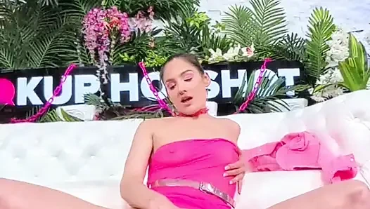 A Dildo In Ava Alex's Mouth And A Big Cock In Her Pussy!