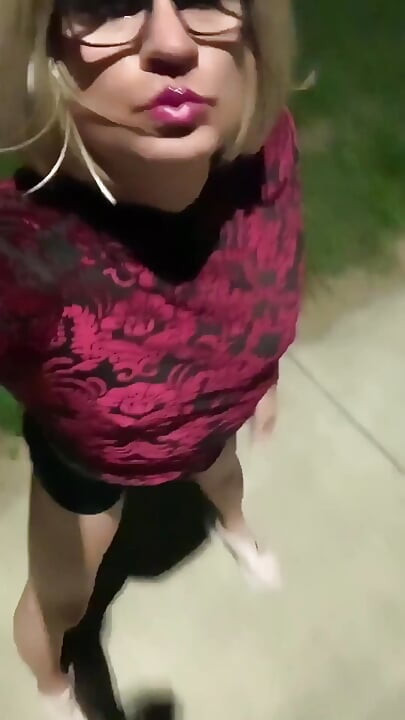 Public Sissy Slut Compilation CD Dildo Assfuck Outside in Panties