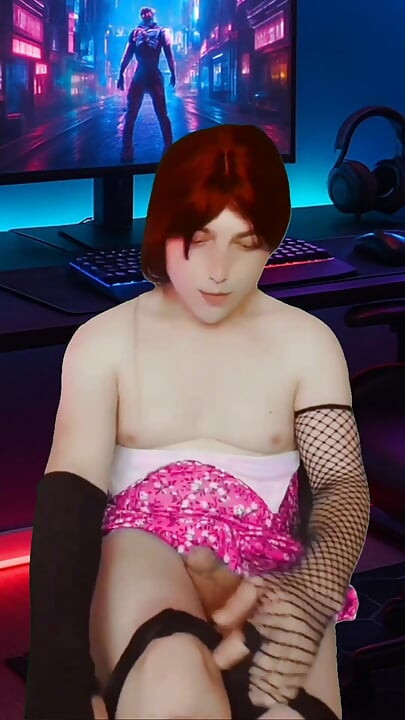 3 gamer Femboy Booty Sweet White Lovely White Pretty Ladyboy Transgender Sissy
