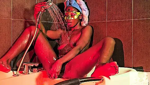 Im such a dirty lil SLUT!! AFTER rubbing my juice box till ORGASM, its bathtime!!!