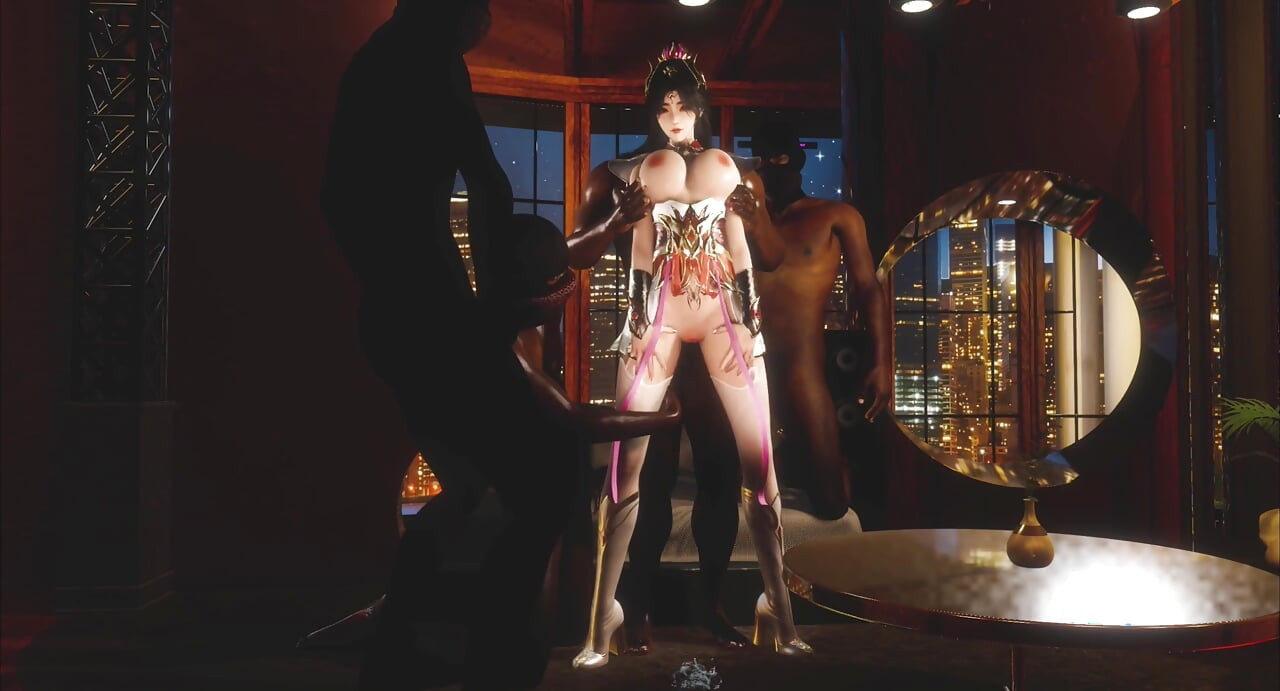 3D Big Boobs Cosplay Model Got Fucked so Hard by Big Black Cock