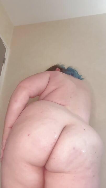 A whore with blue hair
