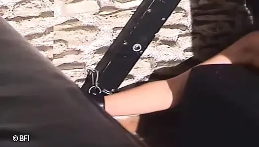 Busty mature slave gets dominated and whipped