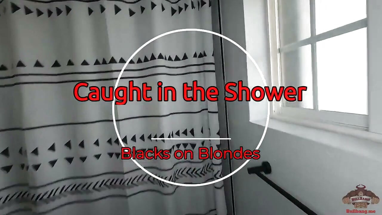 Blonde Babe Caught in the Shower
