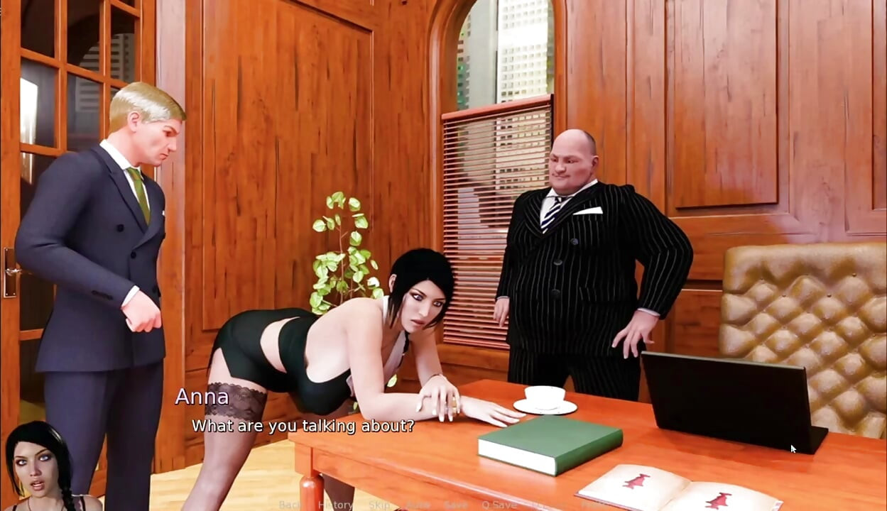 Cheating Girlfriend Anna Having Threesome Fun With Older Boss In Office