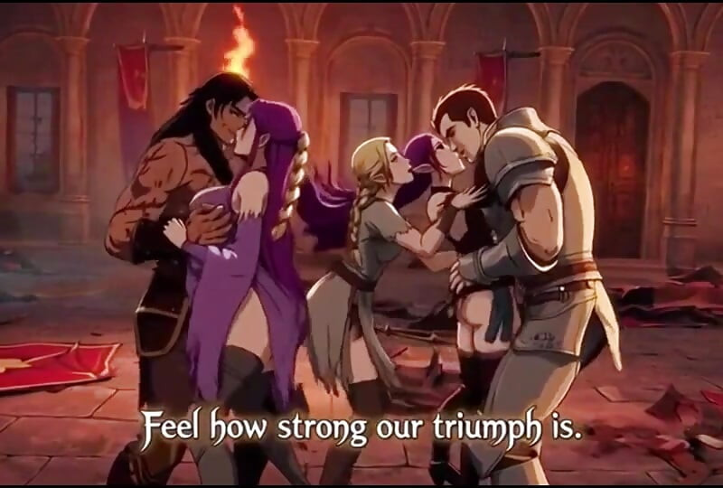 Na een episch fantasiegevecht claimen de overwinnaars hun buit