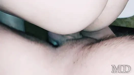 Regular sex with an adult fat aunt with big tits. In stockings, fucked between boobs