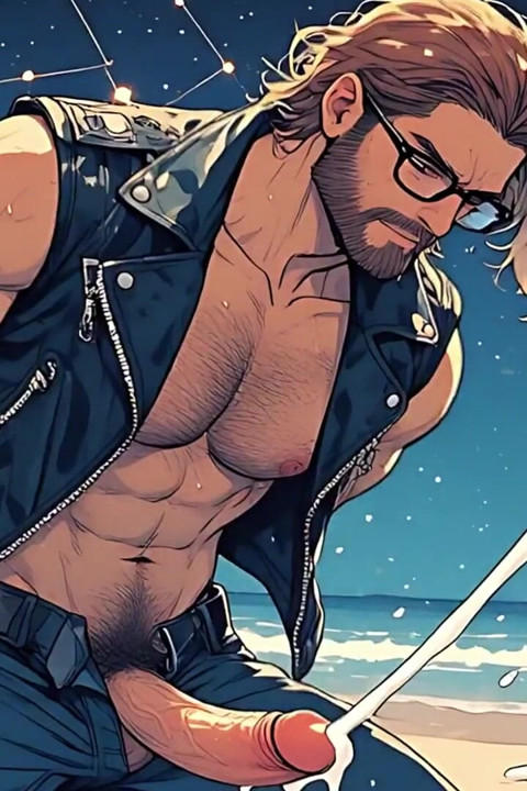 Handsome Aunks nachtstrand (ai)