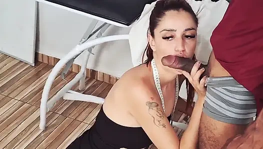 Seamstress Takes Measurements for Endowed Man's Pants and Ends up Getting Screwed!