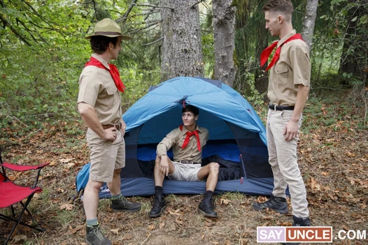 Boys At Camp - Scout Master Attracted To New Recruit Find A Way To Have An Alone Time With Him