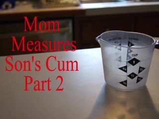 Мама измеряет сперму пасынка, часть 2