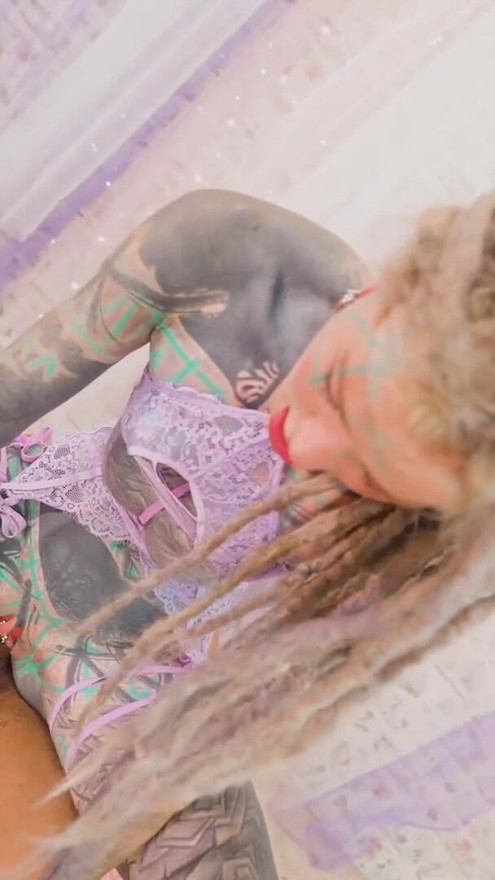 Hard Anal Fuck - BBC for Tattoo Slut - she takes it balls deep in her asshole - ATM | Clip 3