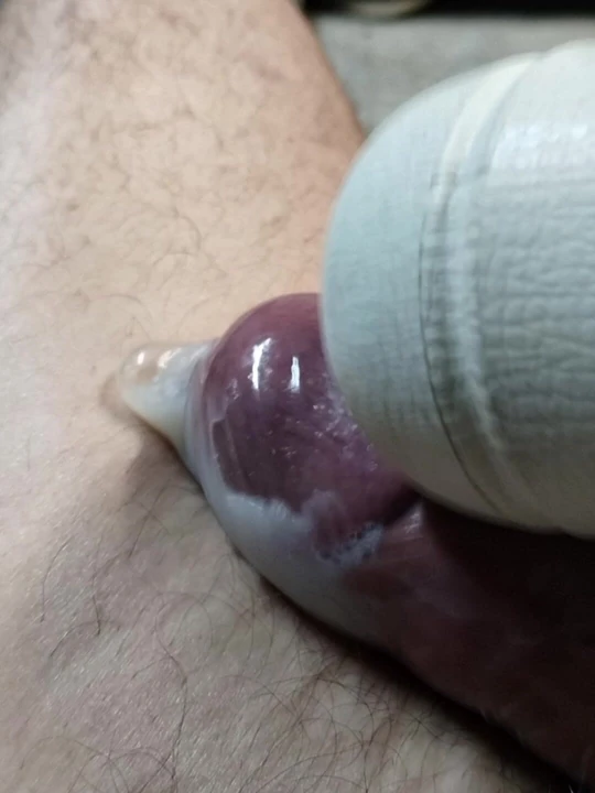 Me cumming in a condom.