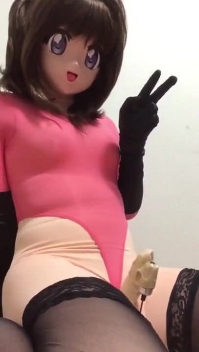 pink kigurumi vibrating